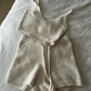 Fashion Nova fuzzy lounge set